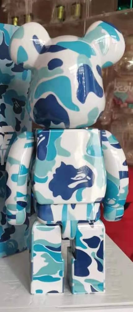 その他 MEDICOM TOY - BE@RBRICK A BATHING APE CAMO BLUE 400% 400% & 100% Bearbrick set - Camo Tiger by BAPE (Blue ver